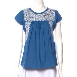 NWOT Ulla Johnson Embroidered Top